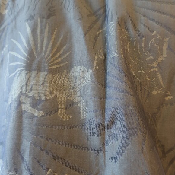 Mens Versace Jeans Olive Green Monochromatic Tiger Image Print Shirt M * - Picture 8 of 11